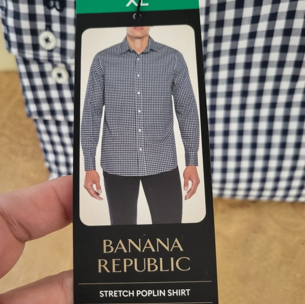 NWT Banana Republic men's button down shirt men's XL #2363